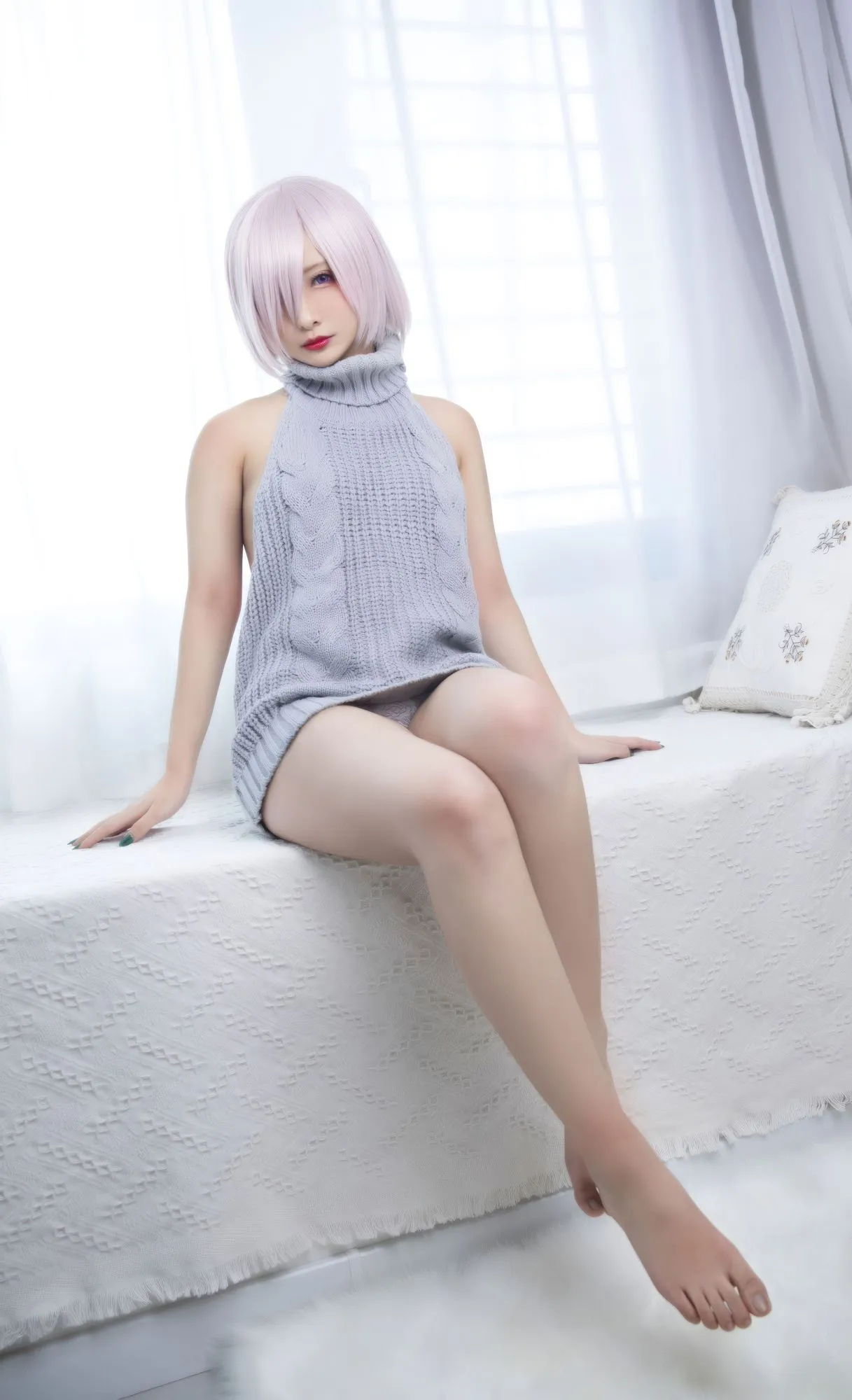 图片[3]-No.101 – FGO 玛修 露背毛衣 [23P]-coswz-cos王者