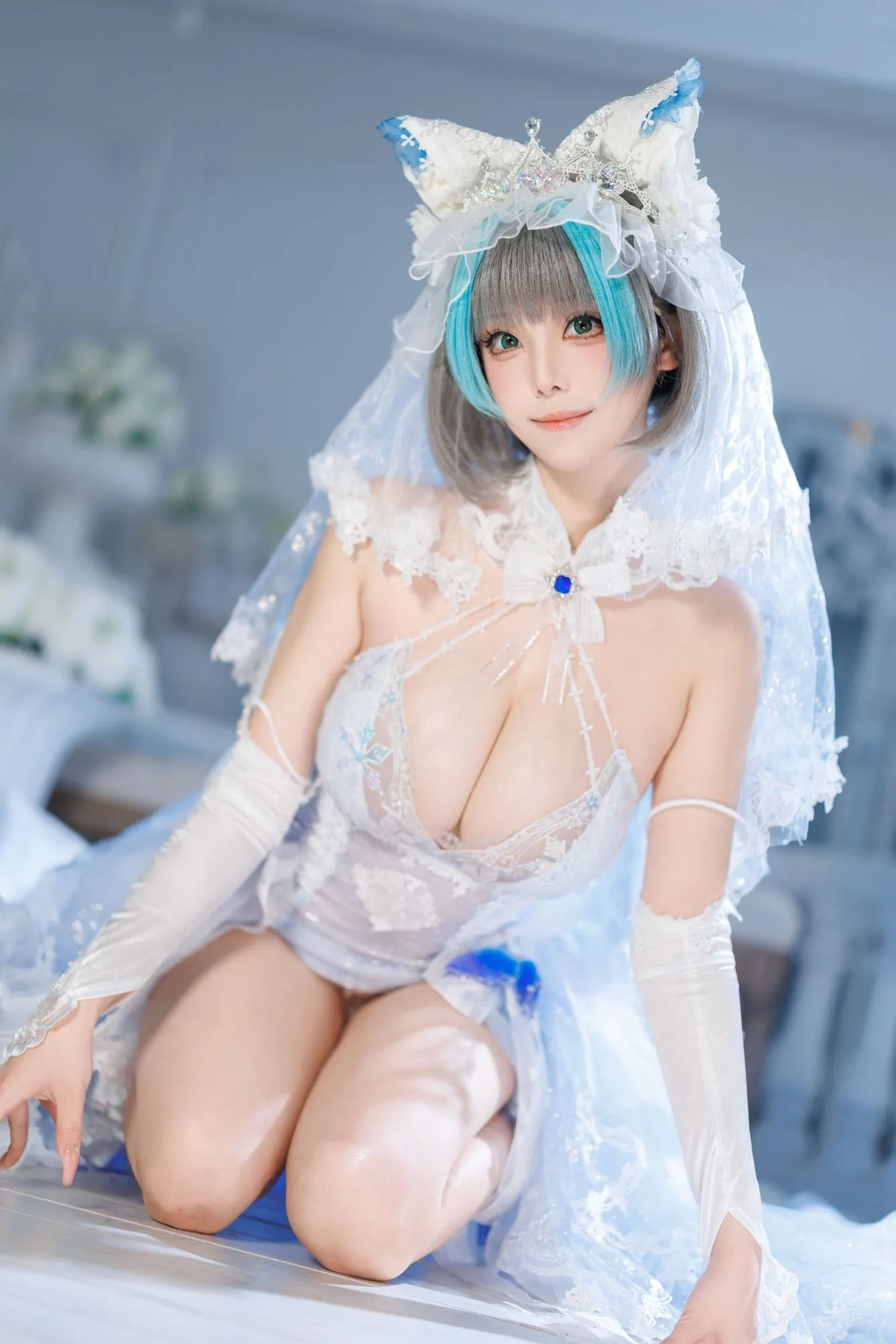 No.122 – 碧蓝航线 柴郡花嫁 [133P 2V]-图妖社
