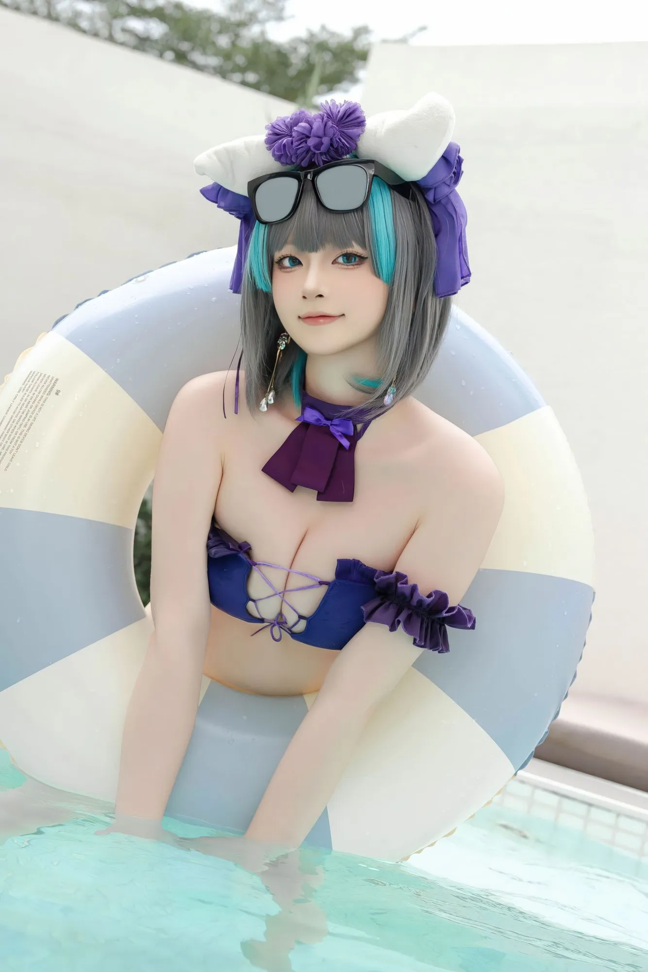图片[2]-No.053 – 碧蓝航线 柴郡 泳装 [29P]-coswz-cos王者