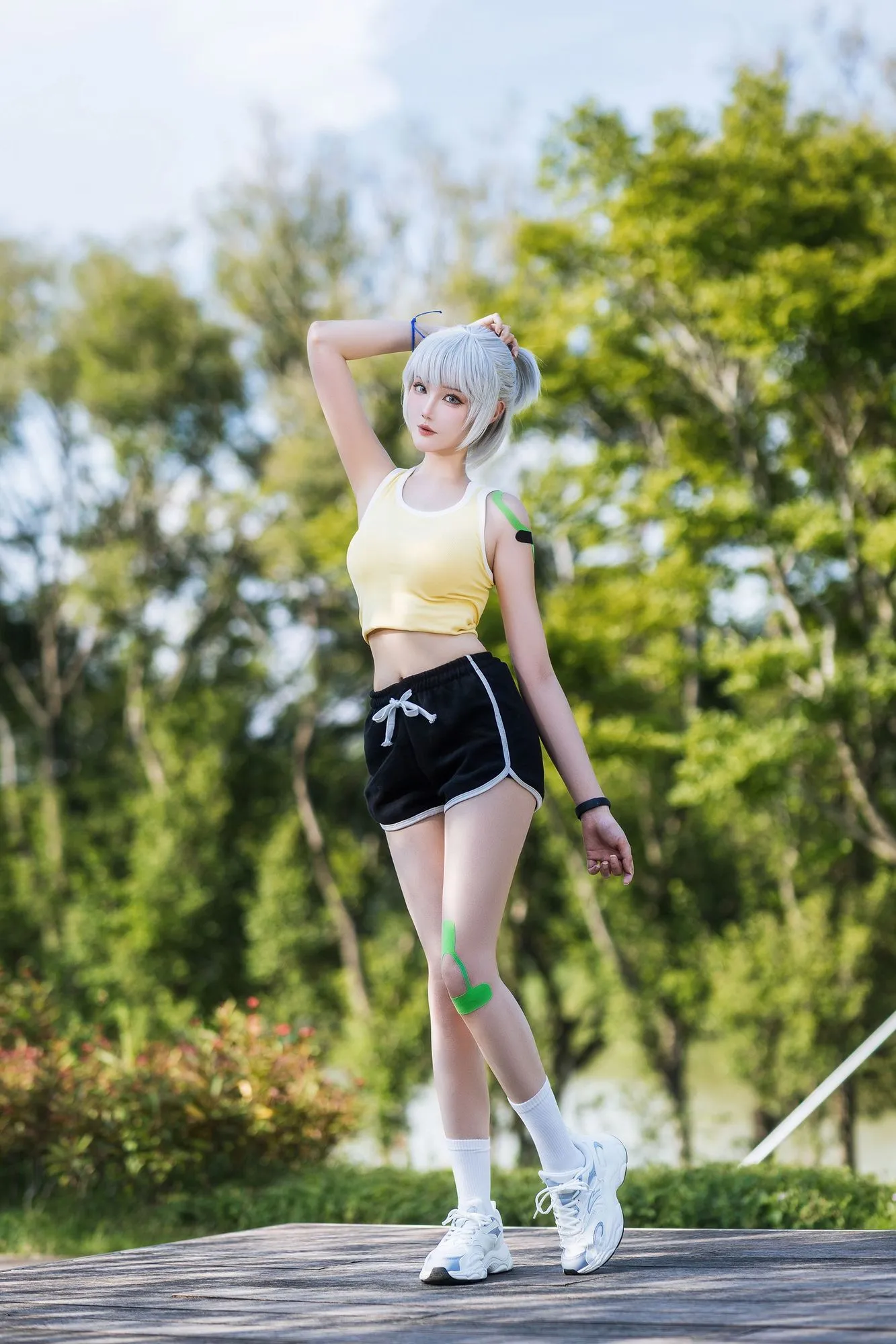 图片[3]-No.104 – 灵笼 白月魁运动服 [15P]-coswz-cos王者