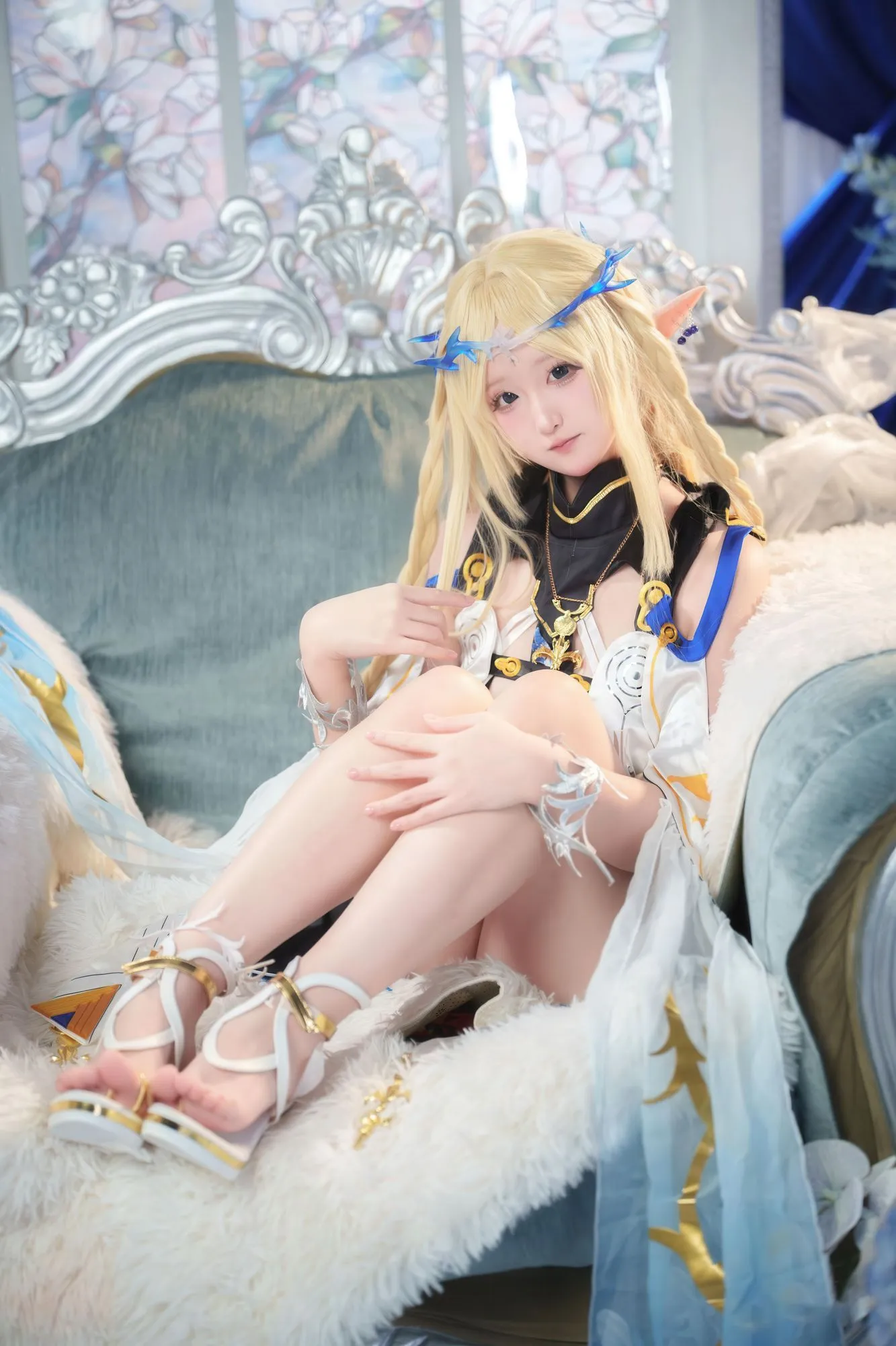 图片[6]-No.028 – 鸣潮 菲比+卡提希娅·蓝色花海物语 [96P]-coswz-cos王者