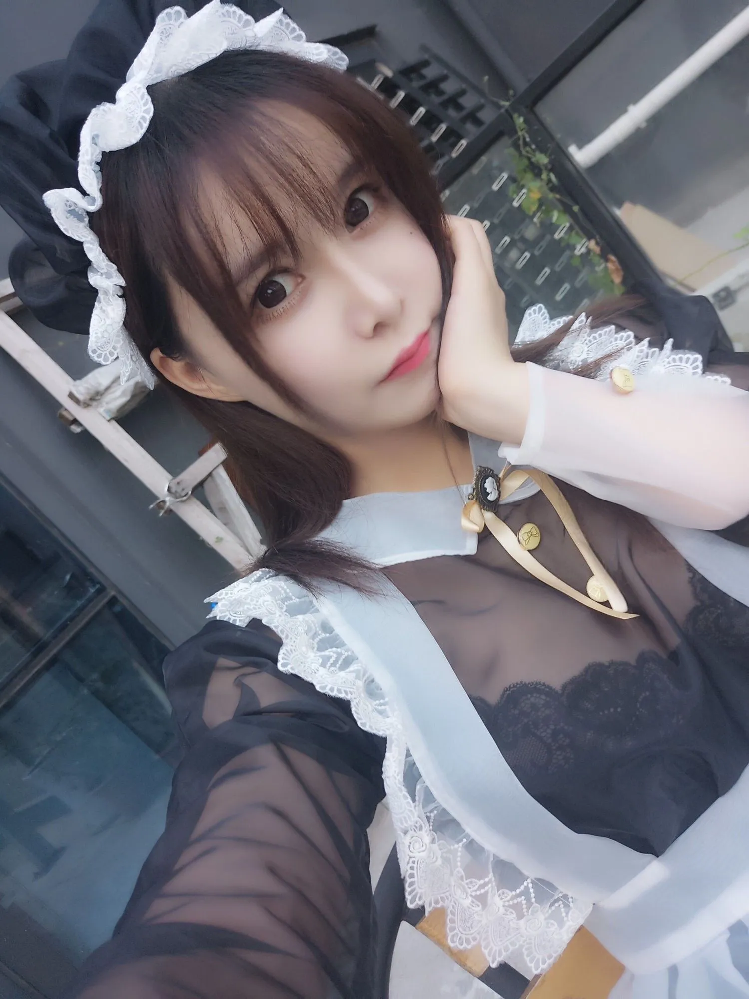 图片[2]-No.041 – 黑色透明女仆 [33P]-coswz-cos王者