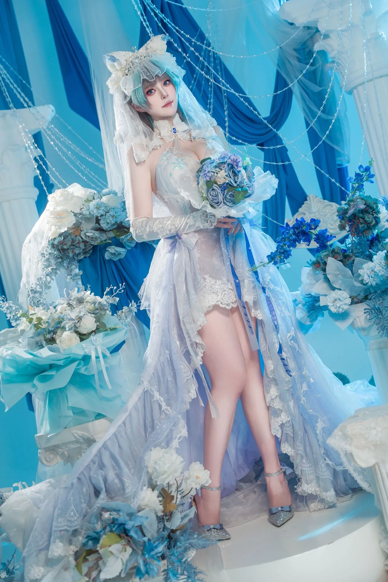 图片[3]-No.094 – 碧蓝航线 柴郡婚纱 [70P]-coswz-cos王者
