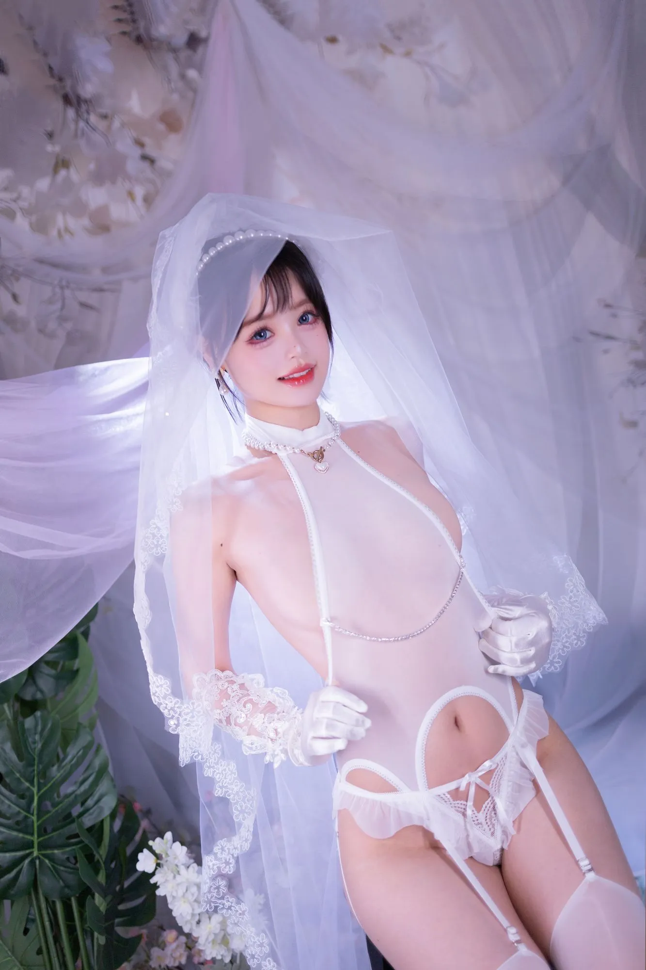 No.017 – 白丝花嫁 [50P]-图妖社