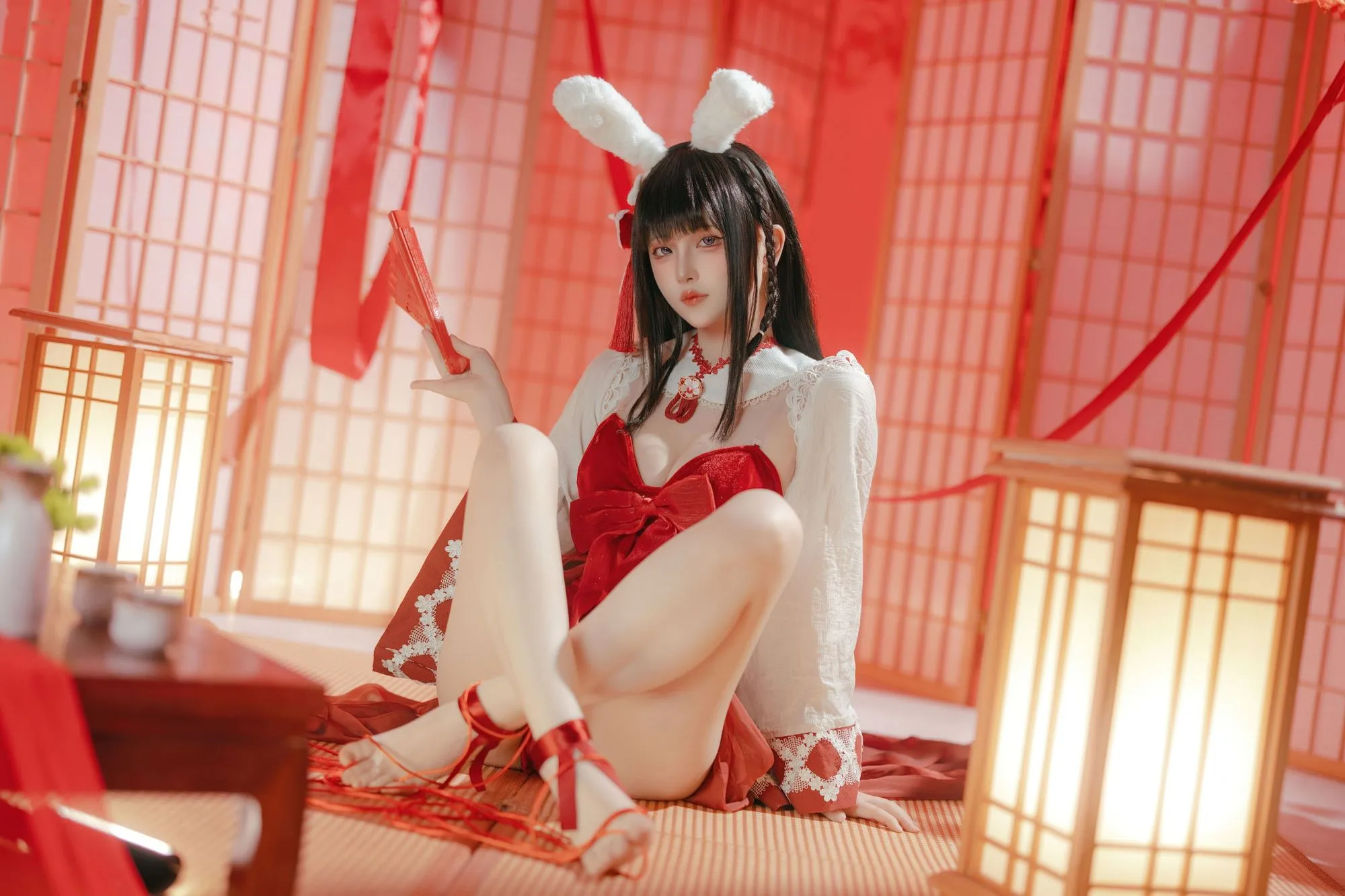 No.068 – 碧蓝航线 大山·祈愿的巫女兔 [58P]-图妖社