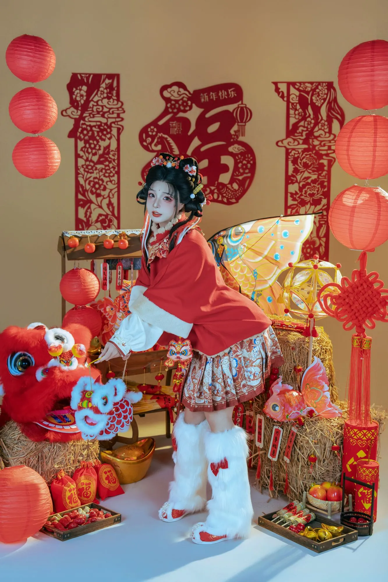 No.146 – 2026新春特辑 醒狮少女 [131P 2V]-图妖社