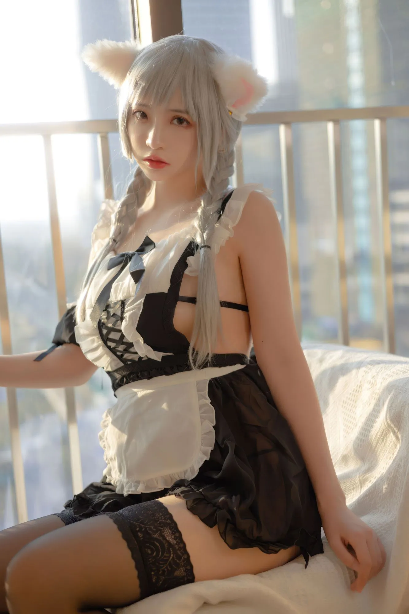 图片[3]-No.164 – 夕阳下的猫耳女仆 [40P]-coswz-cos王者
