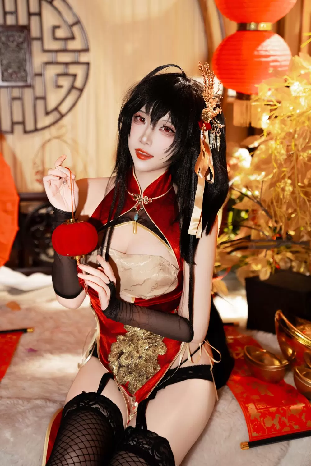 No.212 – 碧蓝航线 大凤 旗袍 [38P]-图妖社