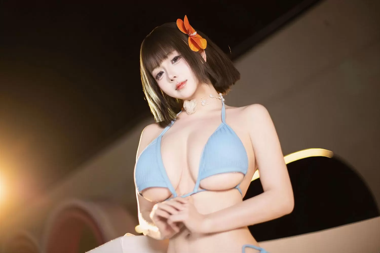 图片[4]-No.042 – 蓝色泳装 [8P]-coswz-cos王者