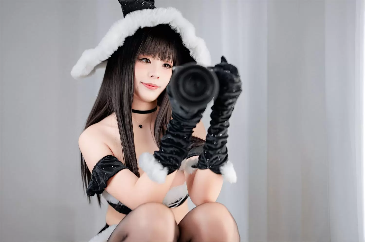图片[4]-No.094 – 黑魔女圣诞 [41P]-coswz-cos王者