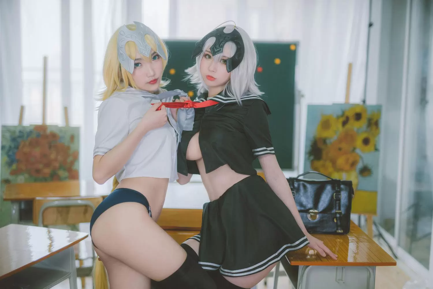 图片[6]-No.044 – 黑白贞德 JK制服 [24P]-coswz-cos王者