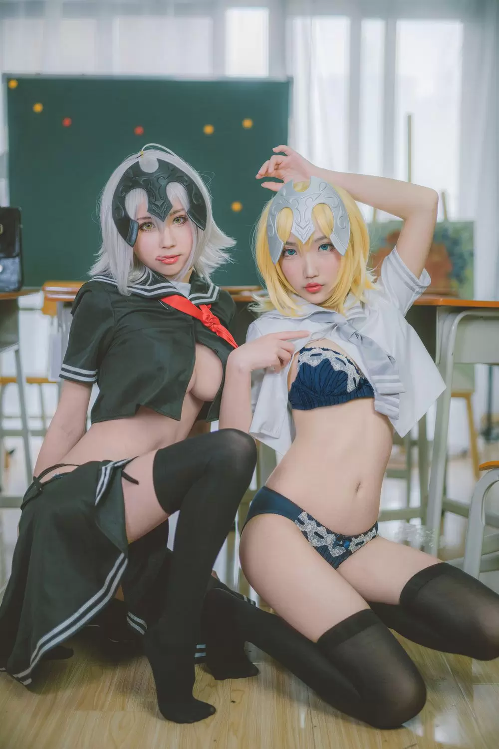 图片[5]-No.044 – 黑白贞德 JK制服 [24P]-coswz-cos王者